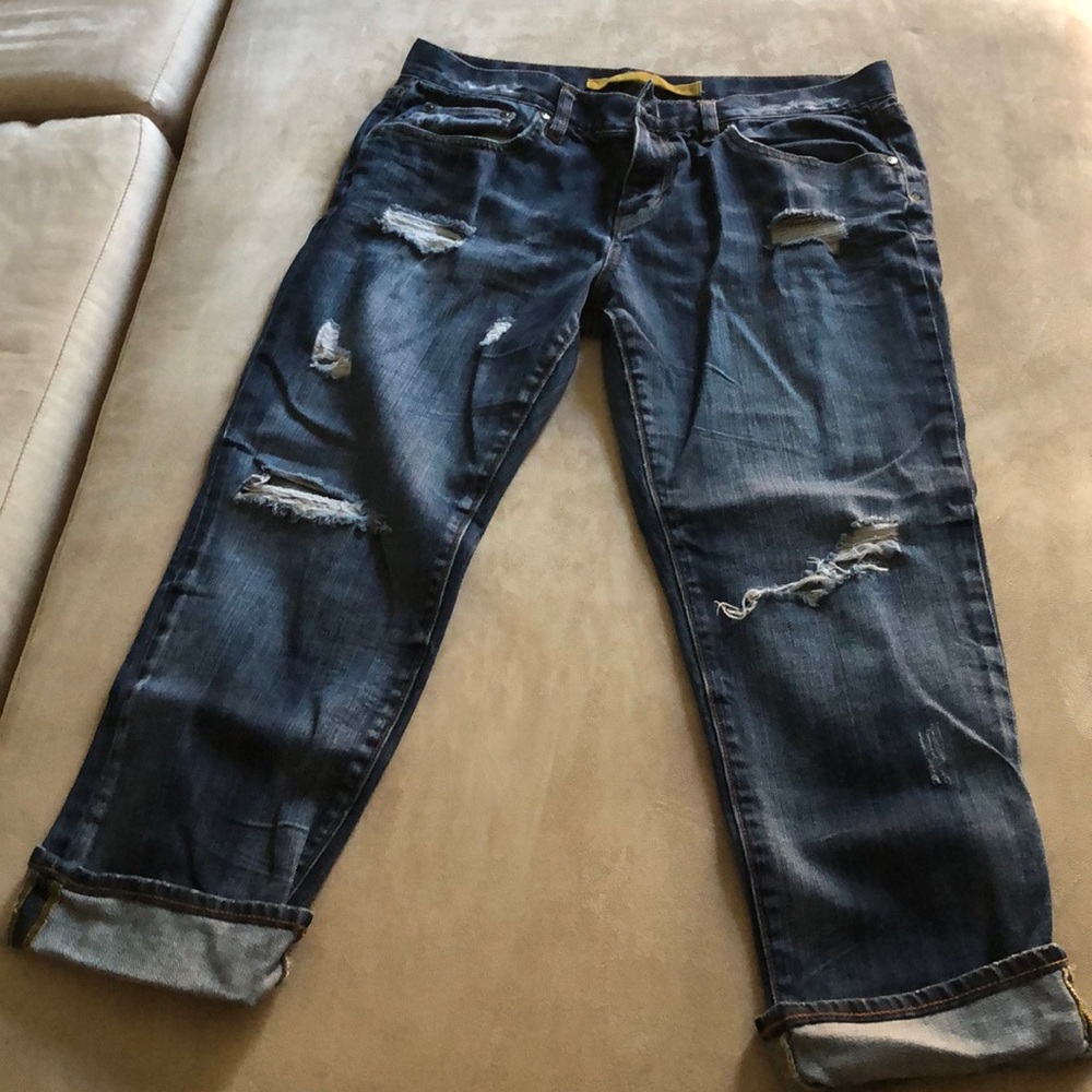 Boyfriend fit cropped ankle jeans